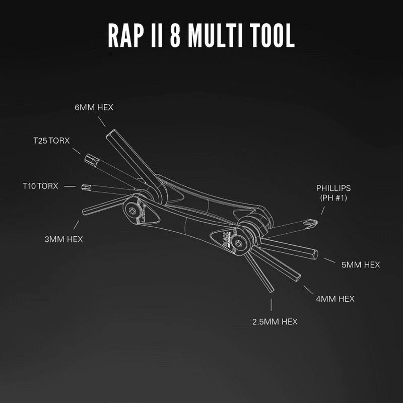 Lezyne Rap II 8 Multiverktøy